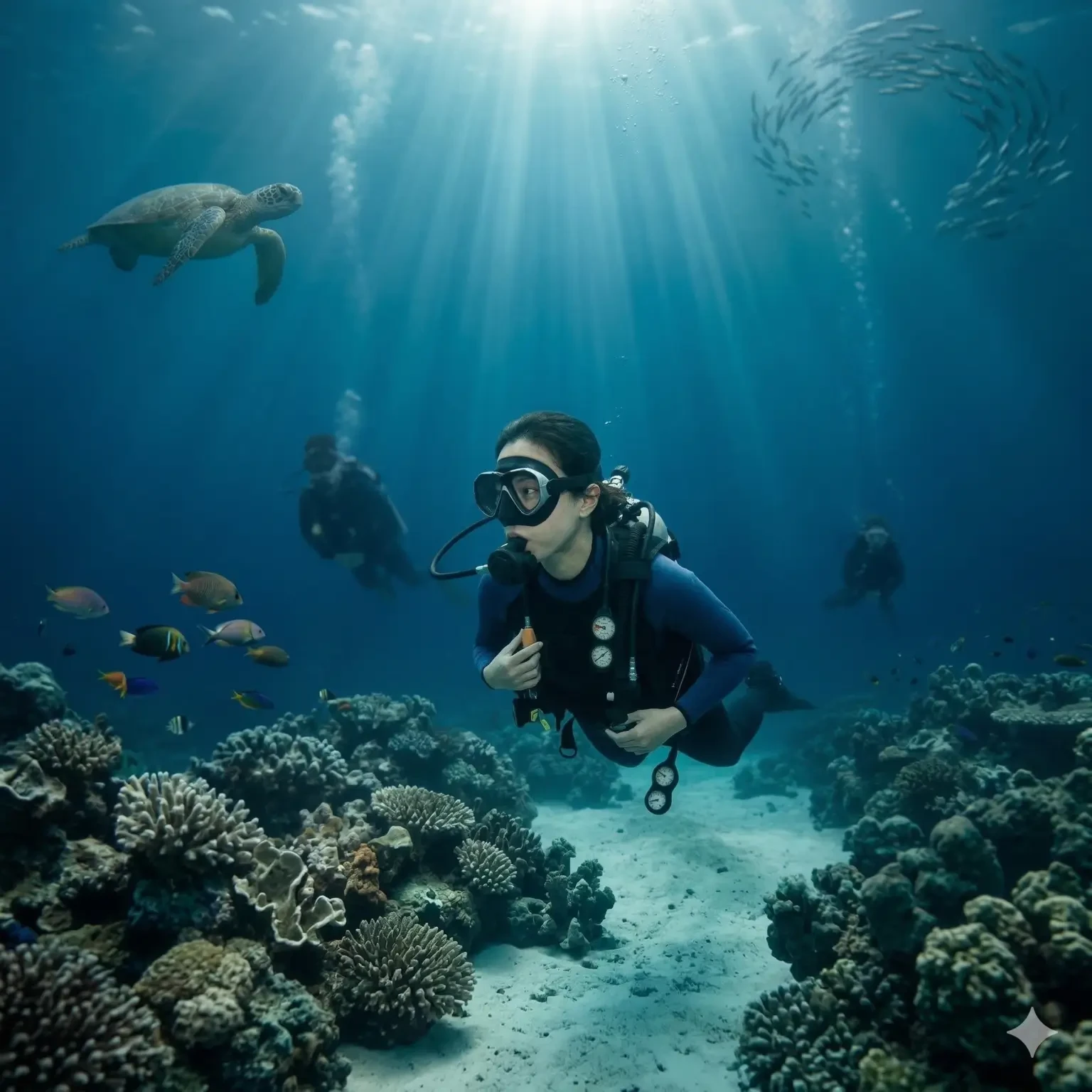 潛水教學課程展示 — 網站開發模板展示